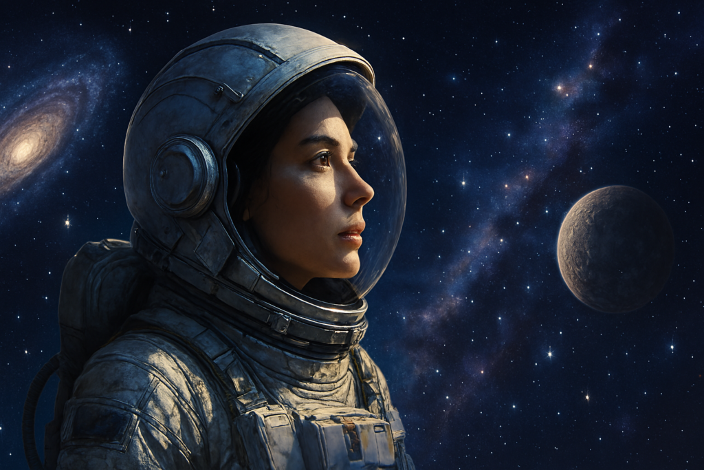 Mulher no Universo Espacial