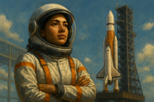 Mulher no Universo Espacial