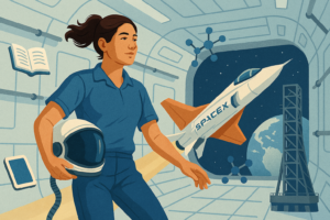 Mulher no Universo Espacial